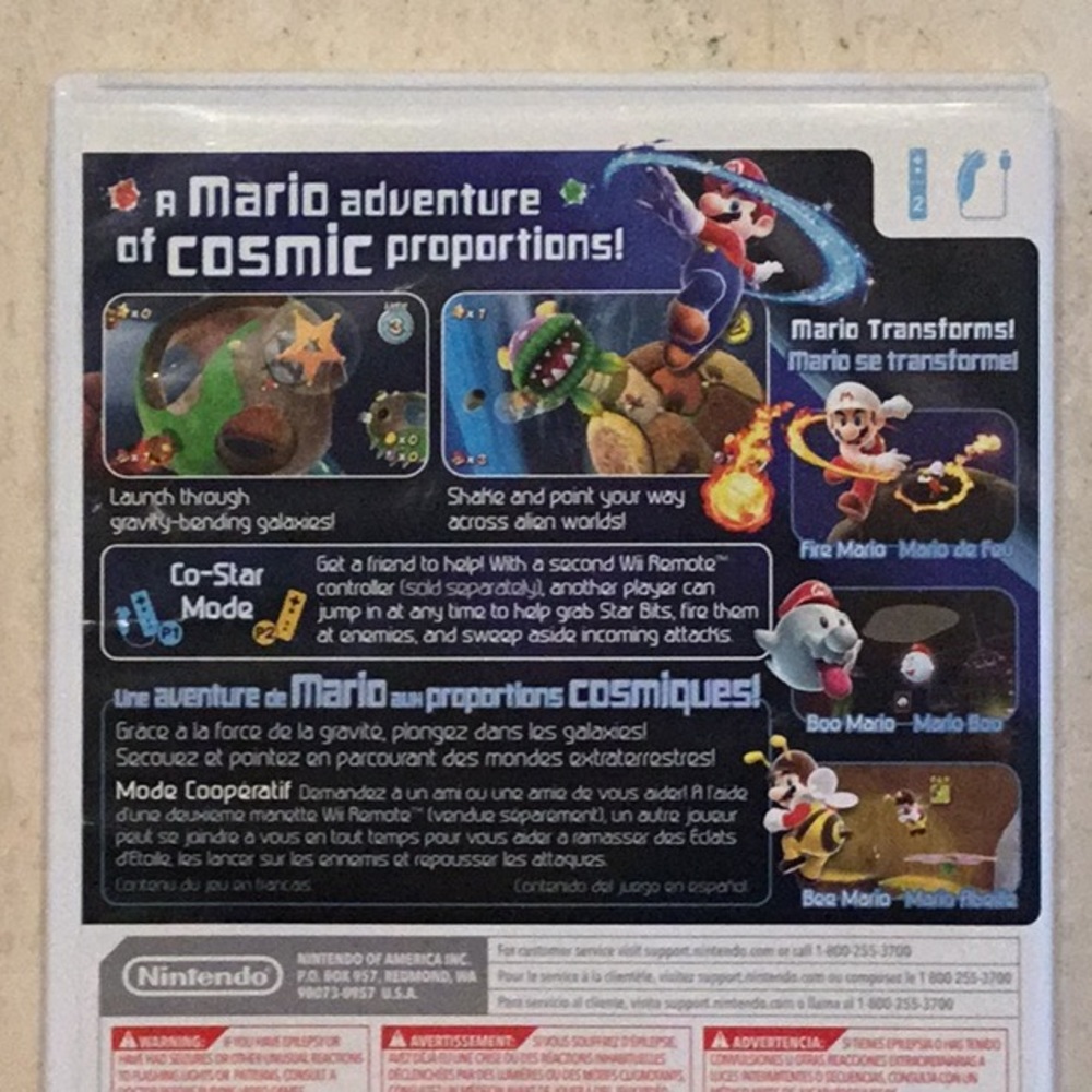 Super Mario Galaxy Wii Game Nintendo Selects Complete In Box - Picture 4 of 9